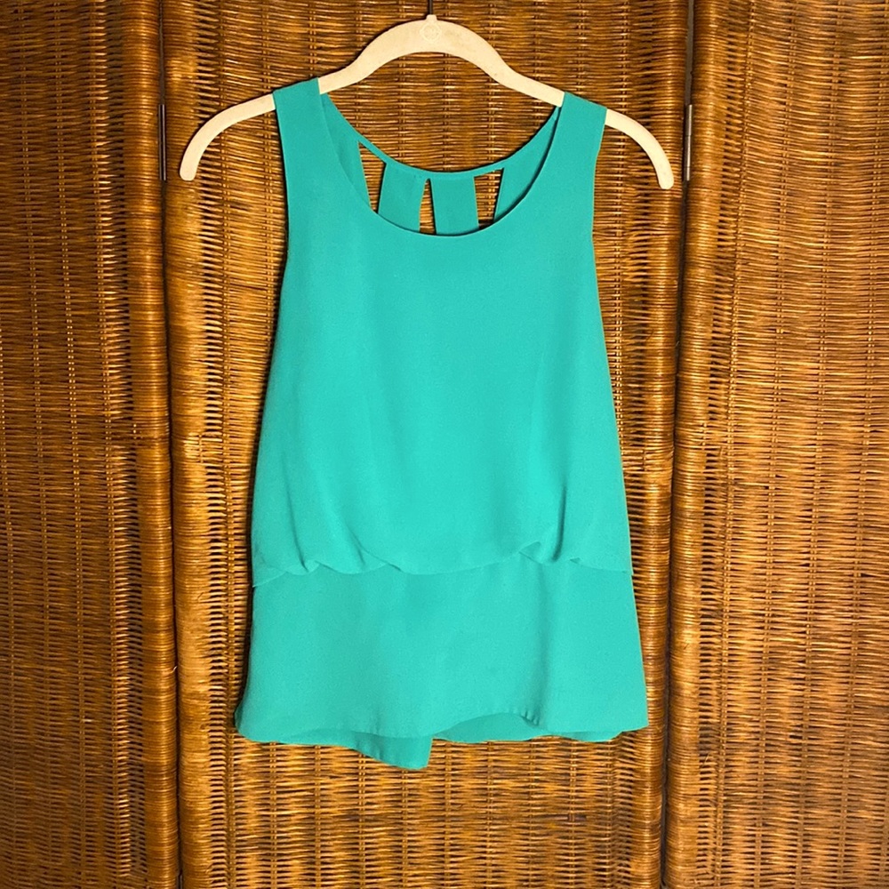 Naked Zebra satin tank top size Medium
